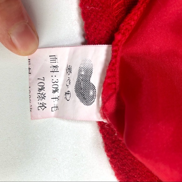 Boutique Wool blend Christmas dress with ruffles - Picture 8 of 8